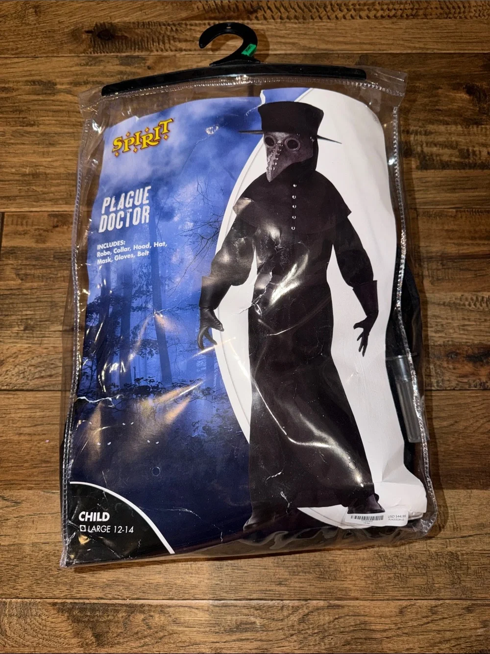Spirit Kids Plague Doctor Costume - Black